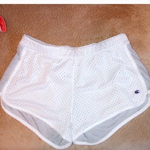 Reversible White Mesh Jersey Short Champion